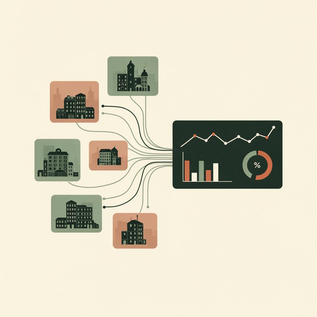Signals from schema, content, reviews, social, and local listings feeding into AI search results